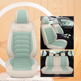 Car Seat Covers For Changan Cs35 Plus Cs15 Cx70 Universal Full Set Flax Auto Accessories
