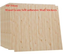 3D Wood Grain Wall Sticker Formaldehyde Waterproof Home Decoration Children Room Kindergarten Collision Avoidance Wallpaper4092853