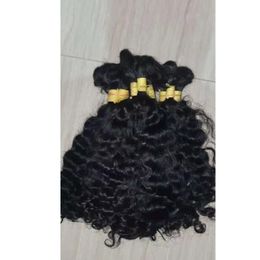 Yirubeauty Brazilian 100% Human Hair Bulks Curly 8-30inch Natural Colour Peruvian Indian Hair Products