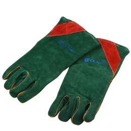 Gloves CK TECH Heatinsulating And Wearresistant Cowhide Fleece Lined Gloves Full Cowhide Long And Thick Safety Protective Gloves