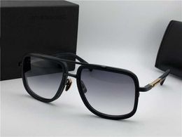 Sunglasses Matte Black Gold Gradient Grey Sunglasses 2030 Mach Men Sun Glasses occhiali da sole firmati uv400 Eyewear with box