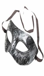 party Half Face Retro Greek Roman Warrior Halloween Silver Mask Unisex Party Venetian Masquerade Decorations Mardi Gras Masks For 5434052