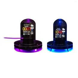 Table Clocks Nixie Tube Clock Decoration Gift Alarm RGB Digital For Rooms And Desks Kid Adult Desktop English Version