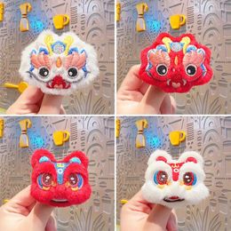 Brooches Dragon Year Country Tide Wind Lion Plush Brooch Doll Backpack Pendant Accessories Wholesale Diy Clothing Key Chain