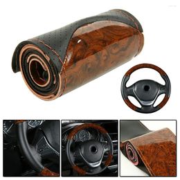 Steering Wheel Covers Parts Cover Replacement Truck Universal With Needles And Thread DIY Leather Accessory High Quality