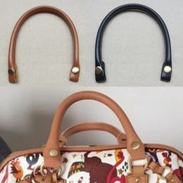 1PCS Bag Handles Replacement for Handbag Shoulder Strap PU Leather Bags Belt Solid Colour Clasp Accessories Handle 240429