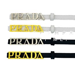 Fashion Flow P Home Letter Metal Snap Belt Simple Versatile Womens Belt Decorative Dress Slim Belt designer belts