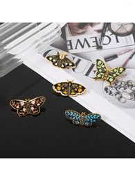 Brooches 5pcs Simple Insect Series Alloy Brooch Exclusive Design Sense High-grade Butterfly Clothing Backpack Accessories Pin Badge