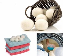 Wool Dryer Balls Premium Reusable Natural Fabric Softener 275inch Static Reduces Helps Dry Clothes in Laundry Quicker LX59314852692
