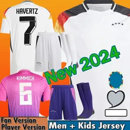 2024 Alemanha Hummels Gnabry Jersey Jersey Kit da Copa da Europa 24 25 Kroos Werner Draxler Reus Muller Gotze Men Jerseyss Kids Kits Fãs Versão da versão em casa