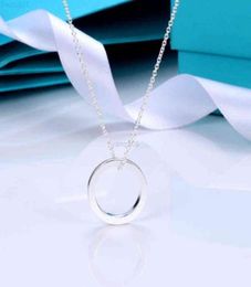 Round Pendant Female Round Necklace S925 Sterling Silver Necklace Light Luxury Design Necklace Valentine039s Day Birthday Gift 5974896296