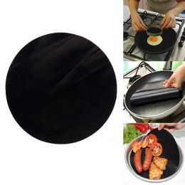Grills Reusable Heat Resistant Nonstick Pan Fry Liner Sheet Cooking Oil Sheet Pad Fibreglass Cloth Pan Pad BBQ Grill Mat Kitchen Tool