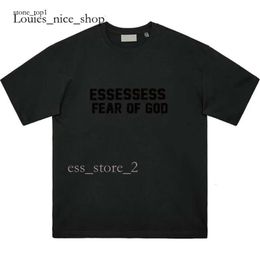 Essentialsshirt Essentialsclothing Essentialsshorts Essentialsshirt Designerchest Letter Laminated Print Loose Oversize Casual T-shirt Cotton Tops 967