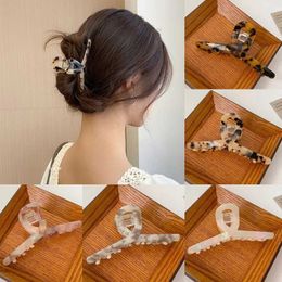 Headbands Ruixue Womens Acetic Acid Leopard Claw Womens Hair Clip Q240506