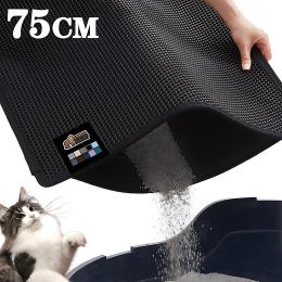 Houses Cat Litter Mat Breathable Antiflaking Absorbent Deodorant Cat Toilet Mat Antisplash Cat Scratching Mat Cat Litter Mat