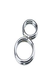 8 Fonts Double Stainless Steel Penis Ring Prevent Erection Sex Toys Products For Men Penis Ring Cockrings Male Device5649821