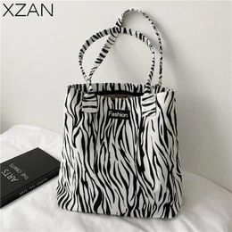 Evening Bags Large Capacity Shoulder For Women Shopper Canvas Bag Handbags Harajuku Zipper Travel Bolsos