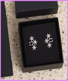 Women NEW Fashion Diamonds Earrings Designers Jewellery Womens Earring Star High Quality Silver Ear Studs Designer Accessories Nice 4477067