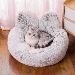 Cat Beds Furniture Super Soft Plush Cat Bed Winter Warm Mat Dog Cushion Sleeping Floor Mats For Cats Nesk Puppy Kennel Dog Pet Bed Sofa Mattress