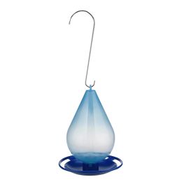 Feeding Bird Feeder Hanging Water Feeder Droplet Shaped Wild Birds Waterer Automatic Feeding Container with Hook Outdoor Bird Trough