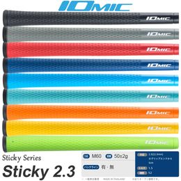 13pcs Iomic Sticky 23 Golf Grips Universal Rubber Tpe 13 Colours Club Set Pride 240422