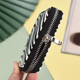 Wallets PU Leather Short Wallet Zebra Print For Women Purse Holder Bags Coin Purses Money Bag