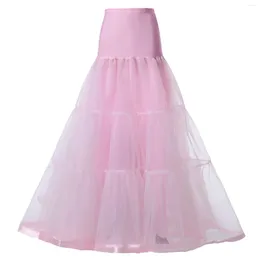 Skirts Women Tulle Boneless A Hem Wedding Dress Long Petticoat Tutu Skirt Female Carnival Festival Costume