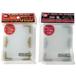 Games Outer Card Sleeves Barrier Card Games TCG PKM Gold Silver Frame Standard Size Transparent Final Protectors 69x94mm