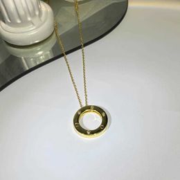 Trendy design necklace New classic studded diamond luxury atmospheric simple elegant collarbone with cart original necklace