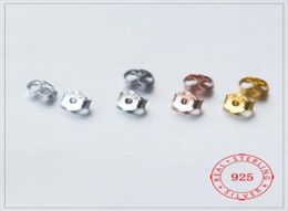 45mm Solid 925 Sterling Silver Earring Back Stopper Jewellery Black Components Earrings Accessories Ear Plugging Stopper Jewellery Fi2705063