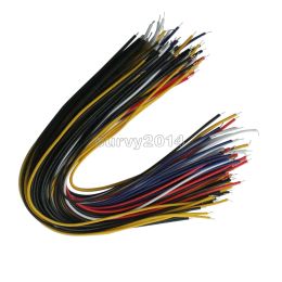 Accessories 100Pcs Double Head PCB Solder Cable 5 Color 20CM Breadboard Fly Jumper Wire Cable Tinned Conductor