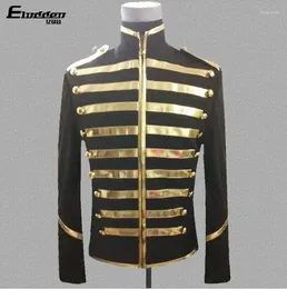 Men's Suits Personal Court Clothes Men Designs Masculino Homme Terno Stage Costumes For Singers Jacket Blazer Dance Stand Collar