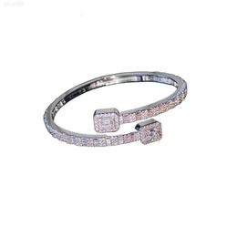 Women Mens 5mm Baguette Moissanite Tennis Link Bracelet Iced 14k White Gold 5x Layered Cuban Bracelet