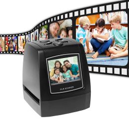 Scanners Protable Negative Film Scanner 35/135mm Slide Film Converter Photo Digital Image Viewer with 2.4" Lcd Buildin Editing Software