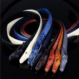 2018 belt new style Crocodile belts high quality designer belts luxury belts for men copper buckle men and women waist cowhide belt 2689