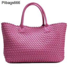 BottegVenets Handbags Cabat Tote Bag Large Woven Tote Womens Bag 2024 New Large Capacity Leisure Commuter Travel Light Luxury One Shoulder Brand Handbag