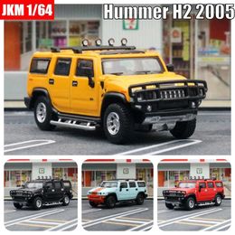 Diecast Model Cars 1 64 Hummer H2 Mini JKM 1/64 Premium SUV Sports Toy Car Off road Vehicle Wheelless Die Casting Alloy Series GiftL2405