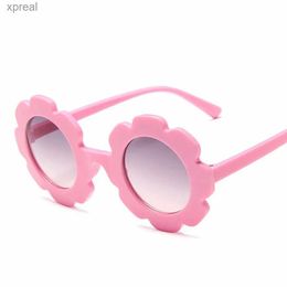 Sunglasses Cute round childrens sunglasses - new UV400 protective sunflower design WX