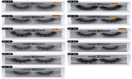 New 3D Mink Eyelashes Eyelashes Messy Eye lash Extension Sexy Eyelash Full Strip Eye Lashes by chemical Fibre Thick DHL s4322408