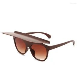 Sunglasses Clamshell Female Fashion Net Red Personality Fragrant With The Same Tide Outdoor Po Glasses