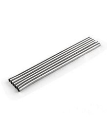 100pcs Stainless Steel Straw Steels Drinking Sucker 85quot Reusable ECO Metal Drink Straws Bar Drinks Tool Cleaning Brush DHL F2646730