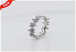 Compatible with P Jewellery ring daisy silver rings with cubic zircon 100% 925 sterling silver Jewellery wholesale DIY KKA19515490637