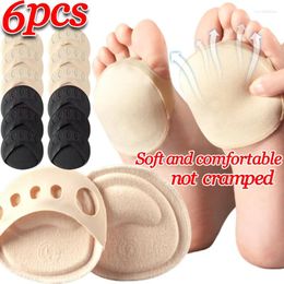 Women Socks 2/6pcs Five Toes Forefoot Pads High Heels Half Insoles Calluses Corns Foot Pain Care Absorbs Toe Pad Inserts