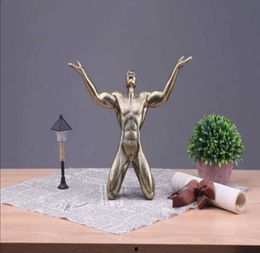 Abstract people Shape Modern Sculpture Statue Ornament Crafts for Home Decorations HD226553502