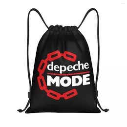 Shopping Bags Custom Depeche Cool Mode Electronic Rock Drawstring Backpack Women Men Lightweight Gym Sports Sackpack Sacks For Traveling