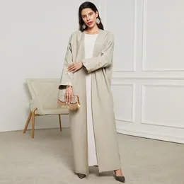 Ethnic Clothing Fashion Embroidery Kimono Oversized Muslim Robe Abaya Syari Female Full Length Batwing Sleeve Robes Abayas