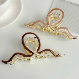 Other VANIKA New Woman Elegant Geometry Hair Cls Ladies Fashion Washing Face Hair Clips Ponytail Clip Girls Metal Hair Accessories