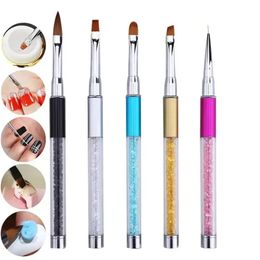 1pc Nail Brush Nail Art Painting Pen Brush UV Gel PolishAcrylic Nail Drawing Pen DIY Painting Flower Manicure Tools