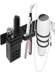 Wallmounted Hair Dryer Holder Bathroom Care Tool Storage Box Multifunctional Spacesaving Space Saving 2202166014288