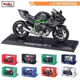 Diecast Model Cars Maisto 1 12 BMW Kawasaki Suzuki Yamaha KTM alloy motorcycle original authorized die cast model toy car series giftL2405